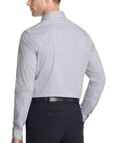 Men's Slim-Fit Stretch Dress Shirt, Online Exclusive Created for Modazone - Navy - Calvin Klein (1)