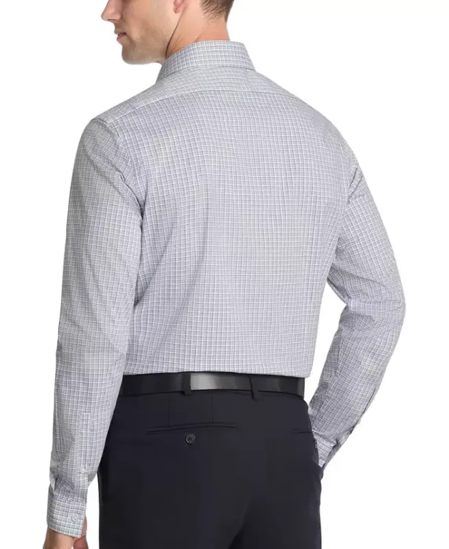 Men's Slim-Fit Stretch Dress Shirt, Online Exclusive Created for Modazone - Navy - 2