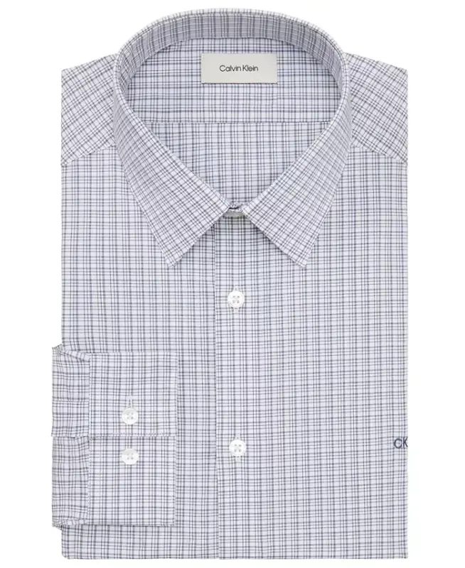 Men's Slim-Fit Stretch Dress Shirt, Online Exclusive Created for Modazone - Navy - 3