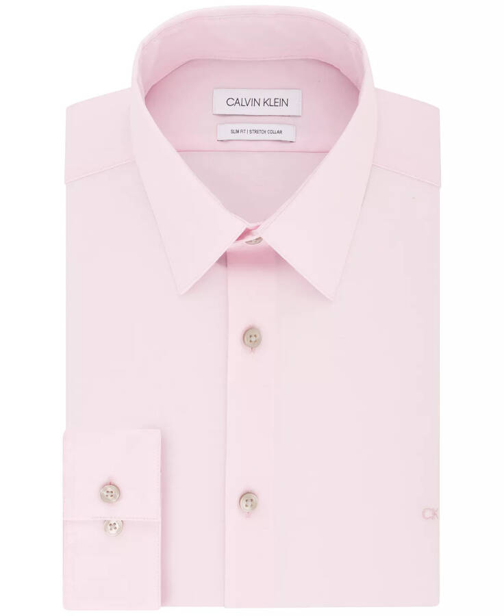 Men's Slim-Fit Stretch Dress Shirt, Online Exclusive Created for Modazone-Pink - 1