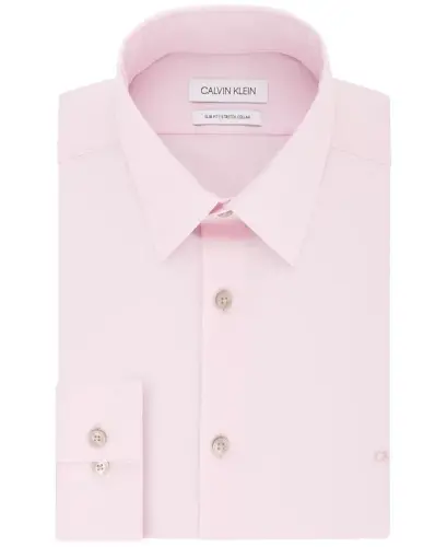 Men's Slim-Fit Stretch Dress Shirt, Online Exclusive Created for Modazone-Pink 