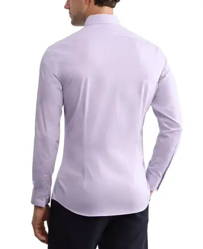 Men's Slim-Fit Stretch Dress Shirt, Online Exclusive Created for Modazone - Solid Lavender - Calvin Klein (1)