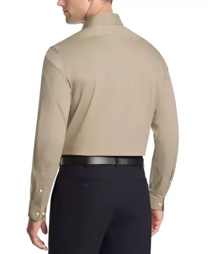 Men's Slim-Fit Stretch Dress Shirt, Online Exclusive Created for Modazone - Stone - Calvin Klein (1)