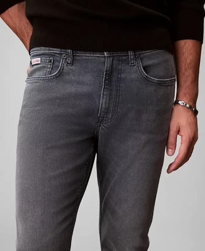 Men's Slim-Fit Stretch Jeans - Blue Ash Stone - 2