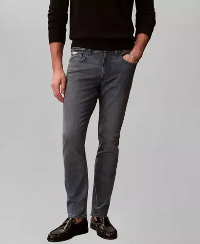 Men's Slim-Fit Stretch Jeans - Blue Ash Stone - 5