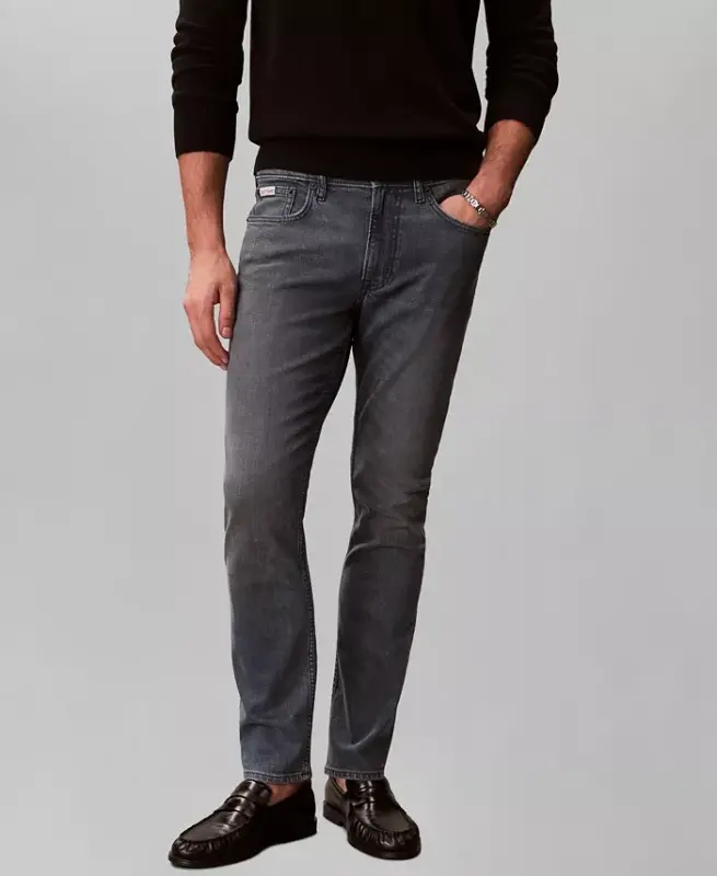 Men's Slim-Fit Stretch Jeans - Blue Ash Stone - 5