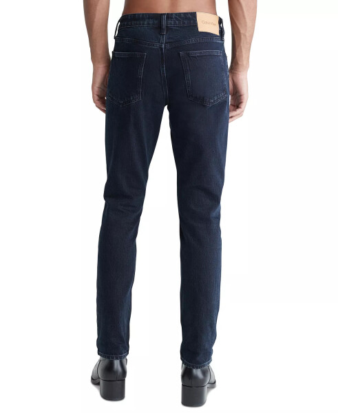 Men's Slim Fit Stretch Jeans Blue Black Stone - 2