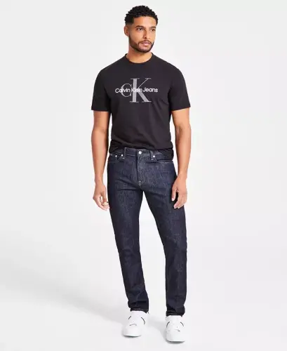 Men's Slim-Fit Stretch Jeans - Blue Rinse - CALVIN KLEIN (1)
