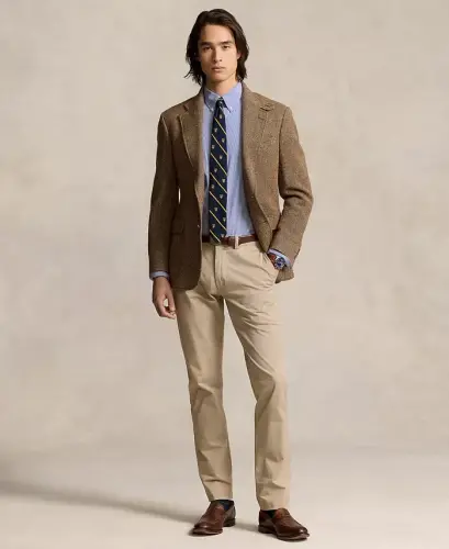 Men's Slim-Fit Stretch Poplin Ko'ylak - 4