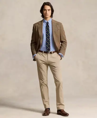 Men's Slim-Fit Stretch Poplin Shirt - 4