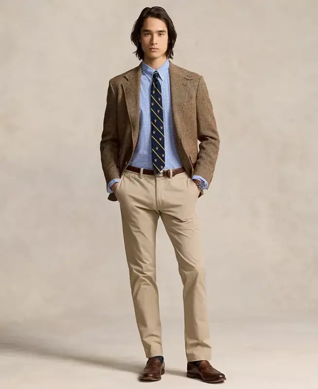 Men's Slim-Fit Stretch Poplin Shirt - 4