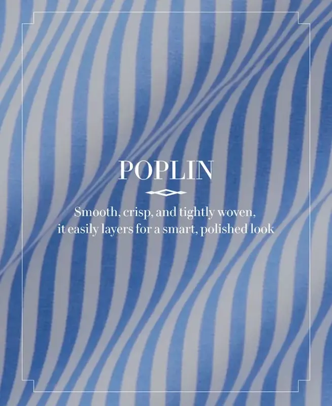 Men's Slim-Fit Stretch Poplin Shirt - 5