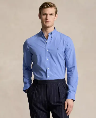 Men's Slim-Fit Stretch Poplin Shirt 