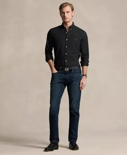 Men's Slim-Fit Stretch Poplin Shirt - 4