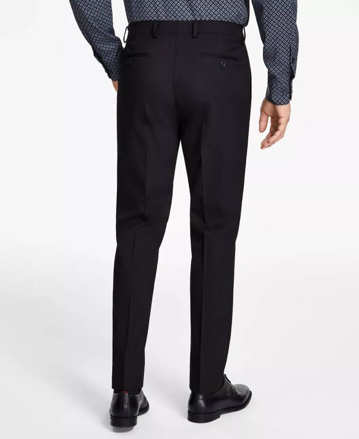 Men's Slim-Fit Stretch Solid Suit Pants, Created for Modazone Black - 3