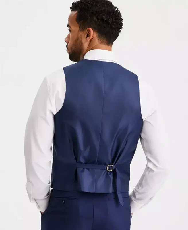Men's Slim-Fit Stretch Solid Suit Vest, Created for Modazone - 2