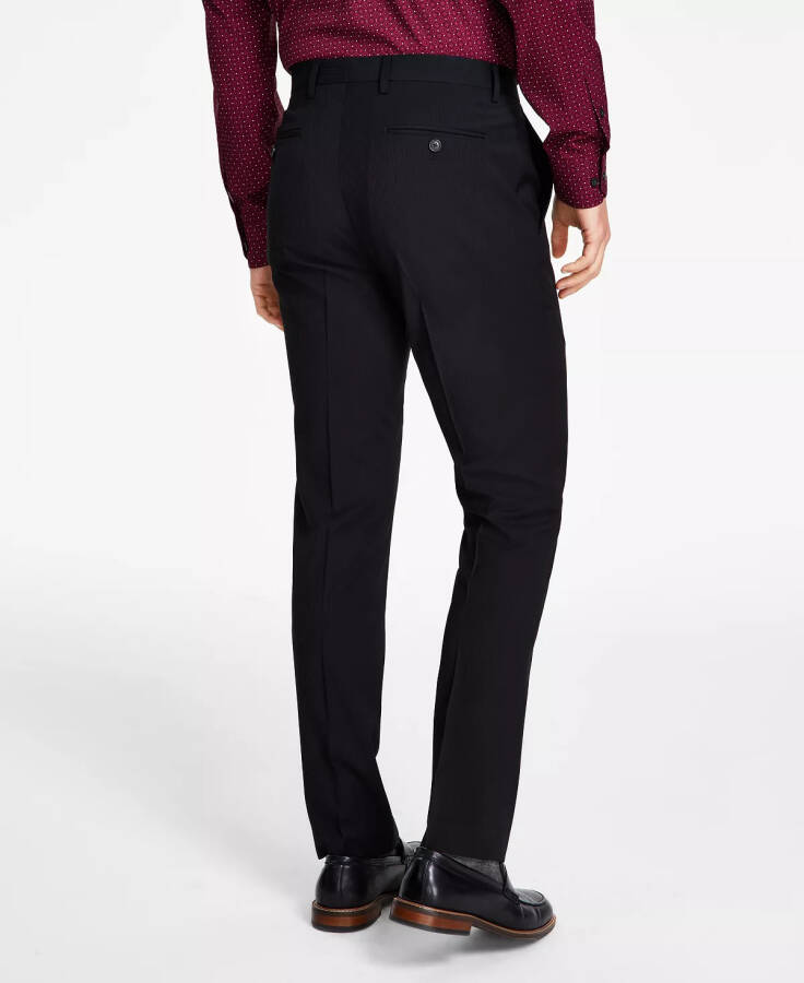 Men's Slim-Fit Stripe Suit Pants, Created for Modazone Black - 3