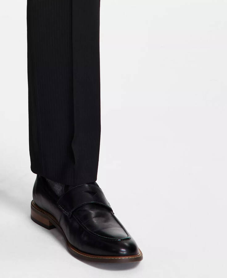 Men's Slim-Fit Stripe Suit Pants, Created for Modazone Black - 7