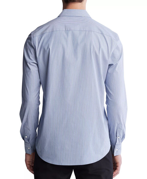 Men's Slim Fit Striped Stretch Long Sleeve Button-Front Shirt Infinity - 2