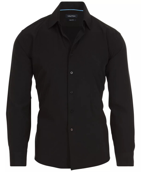 Men's Slim Fit Supershirt Dress Shirt Black - 9