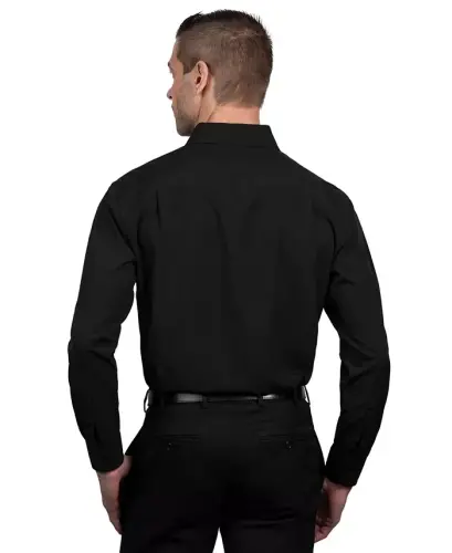 Men's Slim Fit Supershirt Dress Shirt-Black - 3