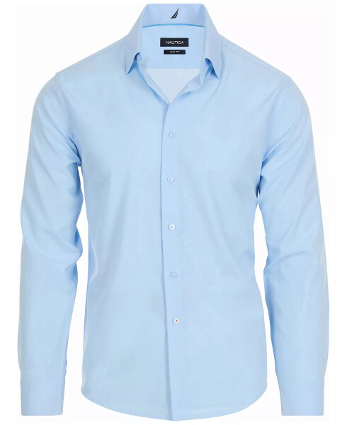 Men's Slim Fit Supershirt Dress Shirt Light Blue - 8