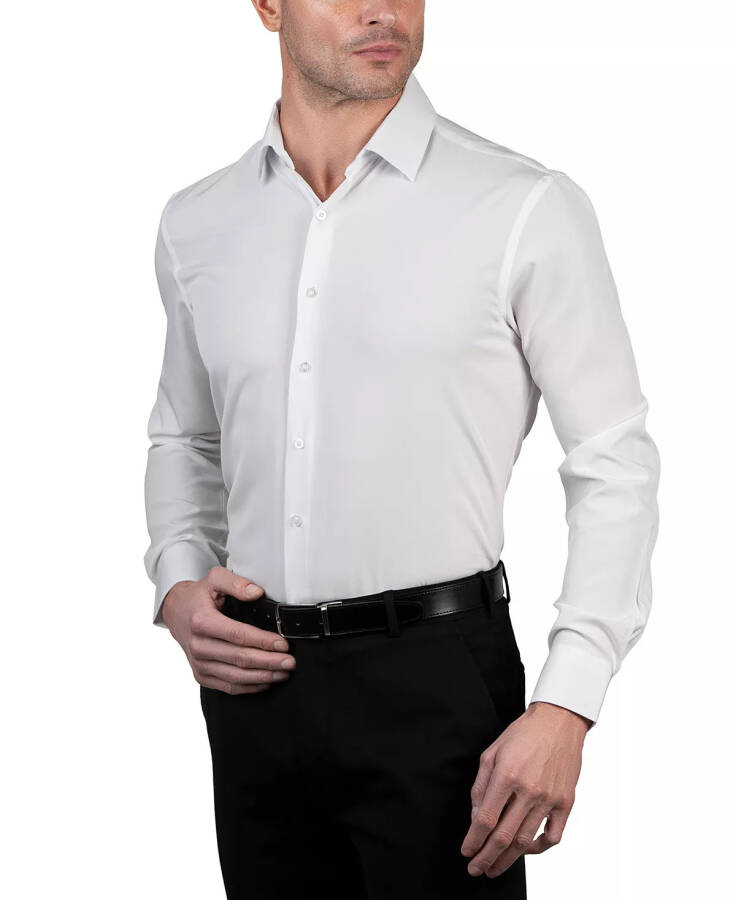 Men's Slim Fit Supershirt Dress Shirt White - 2