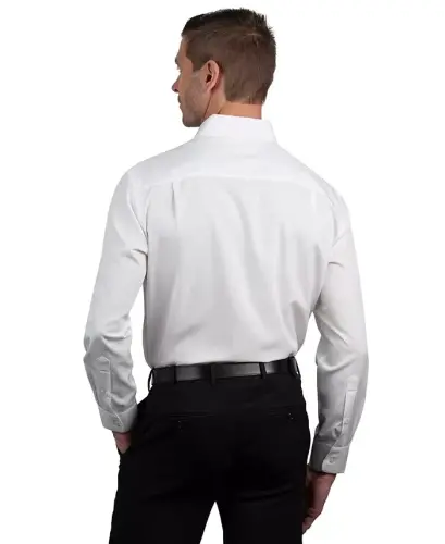 Men's Slim Fit Supershirt Dress Shirt-White - 3