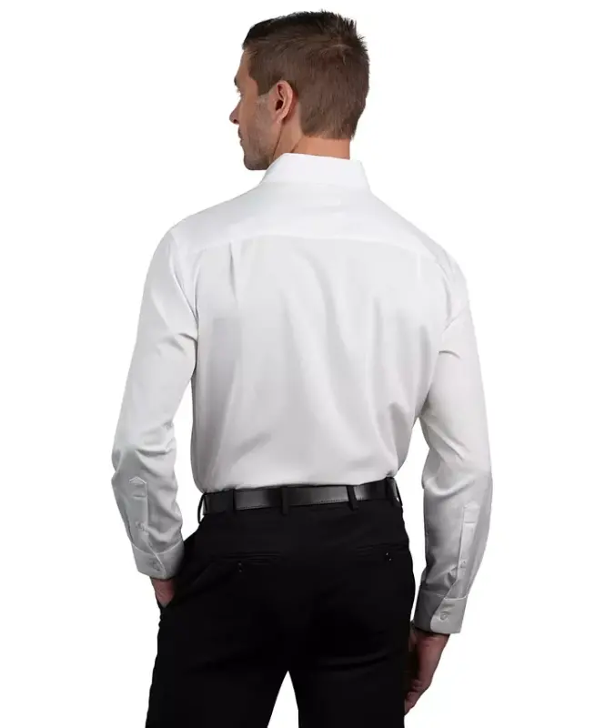 Men's Slim Fit Supershirt Dress Shirt-White - 3