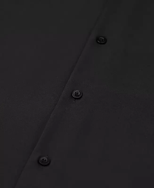 Men's Slim Fit Supershirt Ko'ylak - Qora - 7
