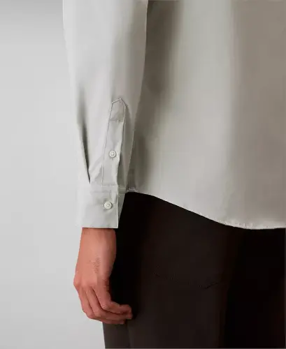 Men's Slim-Fit Supima Stretch Long-Sleeve Button-Front Shirt - Pale Meadow - 4