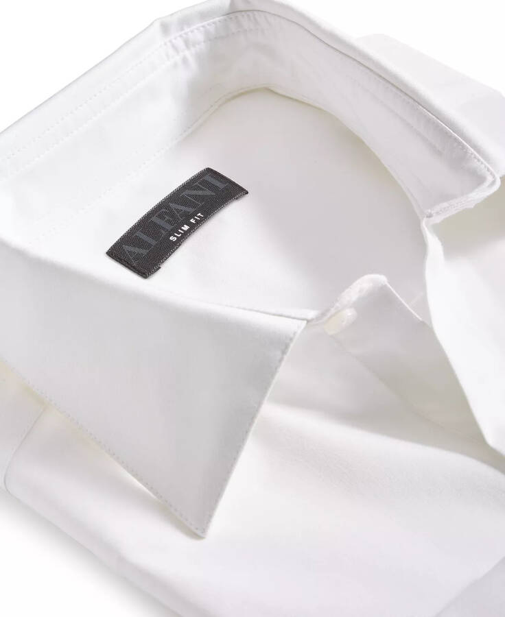 Men's Slim-Fit Temperature Regulating Dress Shirt, Created for Modazone Bright White - 5