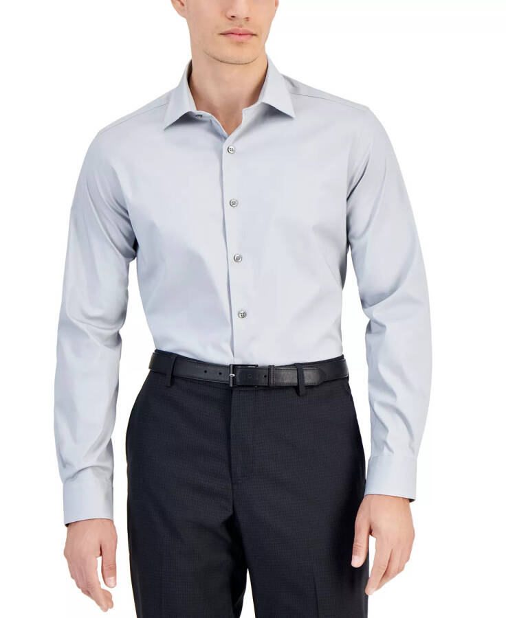 Men's Slim-Fit Temperature Regulating Dress Shirt, Created for Modazone Misty Harbor - 1