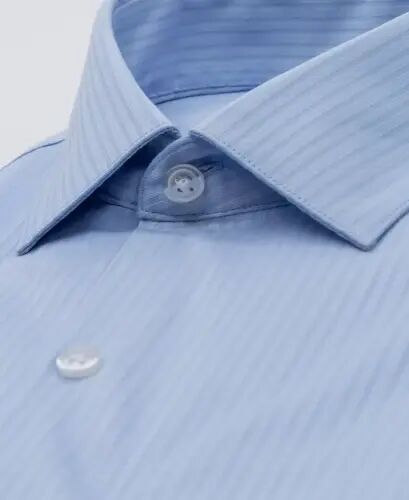 Men's Slim Fit Tonal Stripe Dress Shirt - Cloud Blue - 2