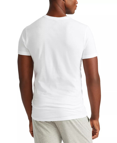 Men's Slim Fit V-Neck Undershirt, 3-Pack White - 2