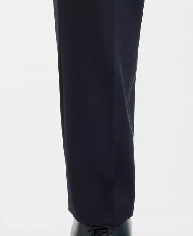 Men's Slim-Fit Wool-Blend Stretch Kostyum Shim - 5