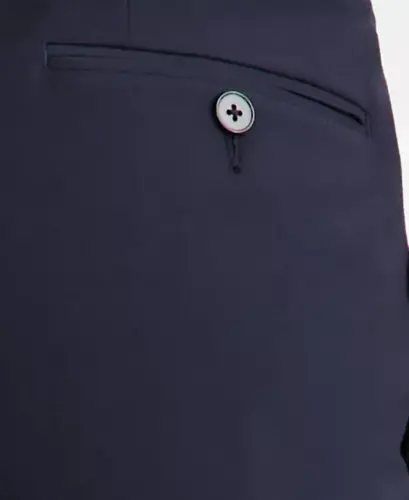 Men's Slim-Fit Wool-Blend Stretch Suit Pants - 4