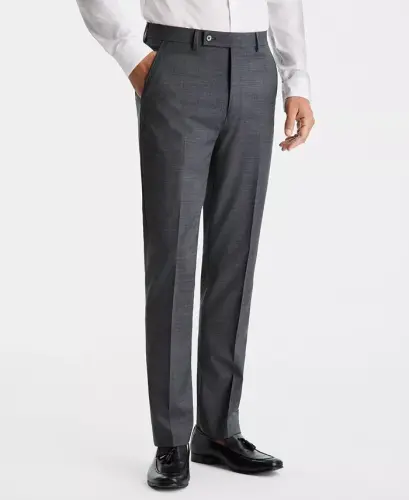 Men's Slim-Fit Wool-Blend Stretch Suit Pants - CALVIN KLEIN (1)