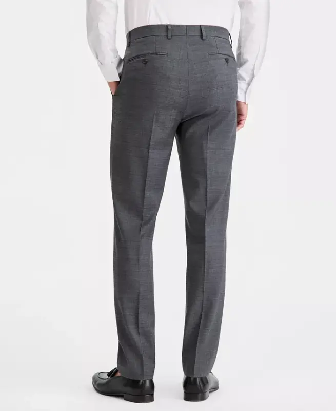 Men's Slim-Fit Wool-Blend Stretch Suit Pants - 3