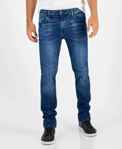 Men's Slim Straight Fit Jeans -Weller - GUESS (1)