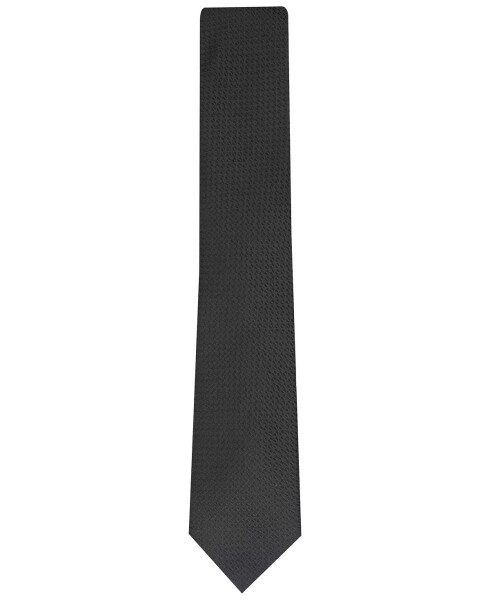 Men's Slim Textured Tie, Created for Modazone Black - 2