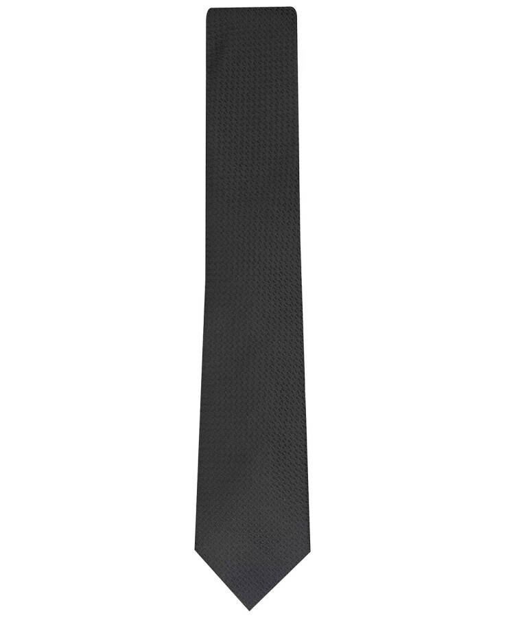 Men's Slim Textured Tie, Created for Modazone Black - 2