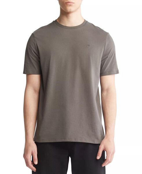 Men's Smooth Cotton Solid Crewneck T-Shirt Juniper Mist - 1