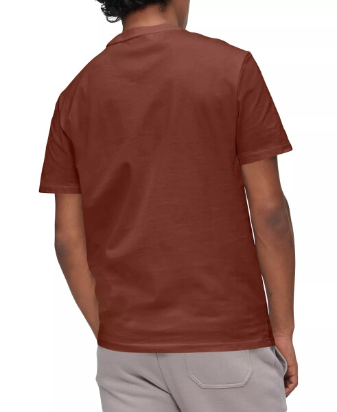 Men's Smooth Cotton Solid Crewneck T-Shirt Roasted Russet - 2