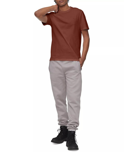 Men's Smooth Cotton Solid Crewneck T-Shirt Roasted Russet - 4