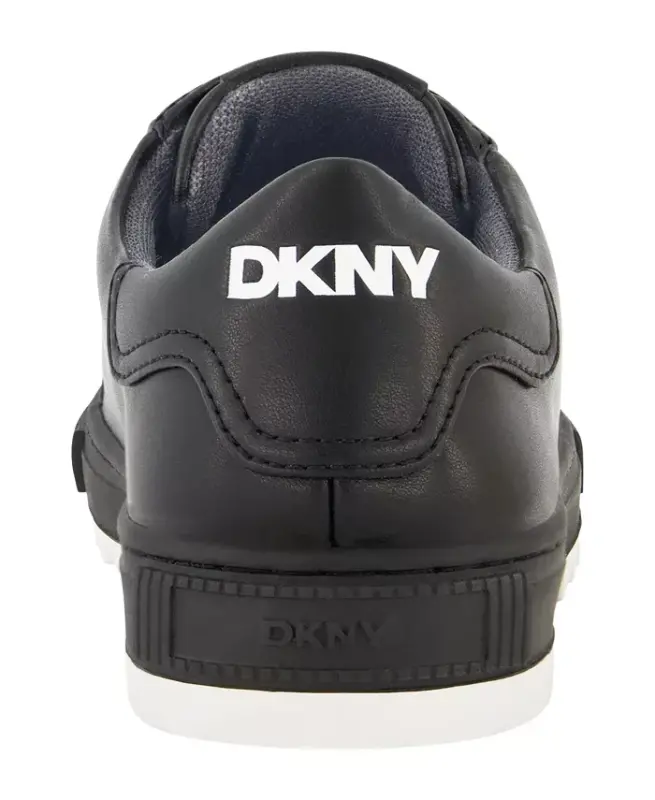 Men's Smooth Leather Sawtooth Sole Sneakers - Navy - 7