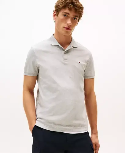 Men's Smooth Touch Liquid Cotton Polo Shirt - Light Gray Heather - 1