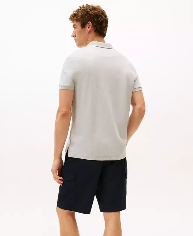 Men's Smooth Touch Liquid Cotton Polo Shirt - Light Gray Heather - 4