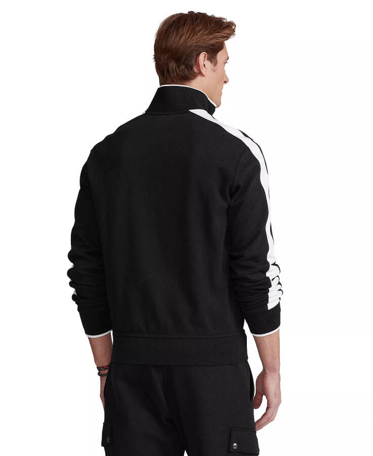 Men's Soft Cotton Track Jacket Polo Black - 3