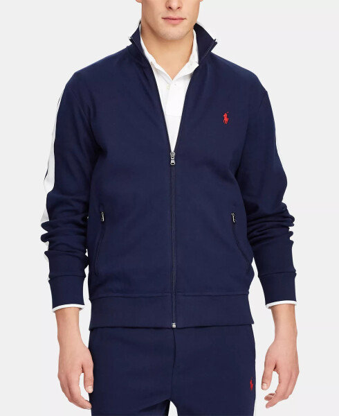 Men's Soft Cotton Track Jacket Refined Navy - 1